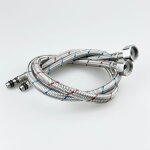 M�langeur flexible, set de 2 tuyaux d'�vier de cuisine 60cm, tuyau de raccordement flexible de robinet ...