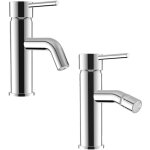 Mlangeur lavabo et bidet en laiton chrom sans vidange mod. ava