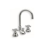 Cristina ondyna - mlangeur pour lavabo impero bec tube orientable 3 trous + vidage im20651