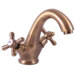 Mlangeur lavabo rtro morava en laiton bronze - bronze - bronze - 18 - -