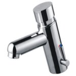 Sphera - mlangeur lavabo temporis  eau chaude et froide chrome avec fonctionne avec batterie ou avec ...