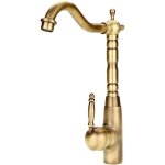 M�langeur de robinet de tuyau d'eau froide chaude antique r�tro en laiton massif �vier robinet mitigeur ...