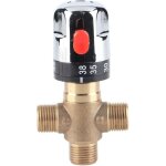 M�langeur thermostatique, laiton massif � 3 voies robinet de r�glage de la temp�rature pour syst�me de ...