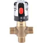 M�langeur thermostatique, laiton massif � 3 voies robinet de r�glage de la temp�rature pour syst�me de ...