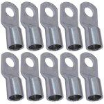 Memkey - lot de 10 cosses electriques à oeillet tubulaire - oeil - Ø8mm - non isolées - pour conducteur ... Memkey - lot de 10 cosses electriques à oeillet tubulaire - oeil - Ø8mm - non isolées - pour conducteur ...
