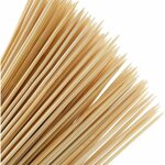 100 pices brochettes en bois, 30cm btons de brochettes de bambou, brochette pour fruits, cocktail, ...