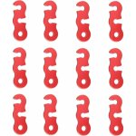 12pcs tendeur de corde tendeur camping en alliage d'aluminium crochet ajusteur de corde durable antidrapant ...