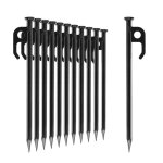 12x piquets de tente en acier - piquets longs et robustes pour le camping et l'extérieur - idéal pour ... 12x piquets de tente en acier - piquets longs et robustes pour le camping et l'extérieur - idéal pour ...