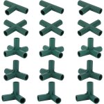 Lot de 15 connecteurs de cadre de serre, connecteurs d'angle pour cadre de jardin tige d'hlice de 16 ...