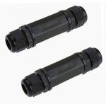Memkey - lot de 2 connecteurs blinds rj45 tanches cat5 / 5e / 6 8p8c ip67 ethernet lan mle double ...