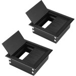 2 pices passe cbles encastrable, trou de cble couvercle bureau, couvercle trou bureau d'ordinateur, ...
