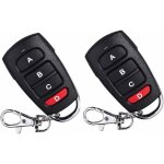 Lot de 2 tlcommandes de rechange universelles pour portail lectrique de garage 433 mhz