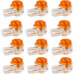 Memkey - 200pcs connecteurs de cble k1, connecteur d'epissure avec gel d'tanchit borne  2 fils de ...