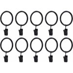 20pcs antirouille anneaux de rideaux avec pinces metal rideau clips crochet (noir) 20pcs antirouille anneaux de rideaux avec pinces metal rideau clips crochet (noir)