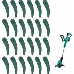 24pcs lames en plastique de rechange tondeuse lame coupe bordure lame coupe bordur lames en plastique ...