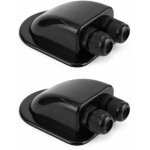 2pcs passe - toit ip68 presse - toupe solaire tanche botier d'entre de cble double rsistant aux ...