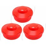 3x tte de dbroussailleuse universelle fil nylon (3x rouge)