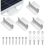 Memkey - 4 pices support montage panneau solaire en z fixation panneau solaire en alliage d'aluminium ...