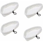 4pcs serpillres balai  vapeur triangulaire en microfibre pour h2o?x5?s302?s001 mop