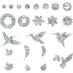 Autocollant oiseau oiseaux collision anti - collision autocollants de fentre protection de porte en ...