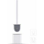Brosse wc silicone plate - brosse toilette et supports, anti - goutte, antibactrienne, balayette wc ...