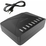 Chargeur usb 40 w, multi - usb  8 ports, hub de charge avec dtection intelligente, station de charge ...