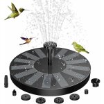 Fontaine solaire extérieur flottante pompe bassin solaire avec 6 buses pour bain d'oiseau, Étang, piscine, ... Fontaine solaire extérieur flottante pompe bassin solaire avec 6 buses pour bain d'oiseau, Étang, piscine, ...