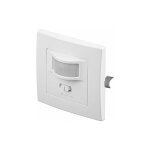 Interrupteur mural détecteur de mouvement encastré 160° pour lampes ampoules led, halogènes Interrupteur mural détecteur de mouvement encastré 160° pour lampes ampoules led, halogènes