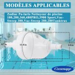Kit de remplacement de valve de secours g52 polaris amlior compatible zodiac 180 280 380 480 3900 polaris ...