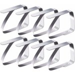 Pinces  nappe ensemble de 8 acier inoxydable nappe clips anti - glissant
