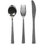 Mnagre 16 pices inox manche effet martel