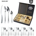 Andyou ? m�nag�re 24 pi�ces en acier inoxydable 18 / 10 ? service pour 6 personnes ? compatible lave ...