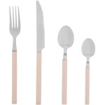 Sg secret de gourmet - mnagre 24 pices couverts en inox modle beige nude - secret de gourmet