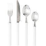 Mnagre 24 pices couverts en inox modle blanc - secret de gourmet