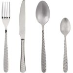 M�nag�re 24 pi�ces couverts en inox mod�le flora - secret de gourmet
