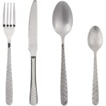 M�nag�re 24 pi�ces couverts en inox mod�le flora - secret de gourmet