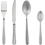 M�nag�re 24 pi�ces couverts en inox mod�le flora - secret de gourmet