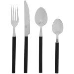 Mnagre 24 pices couverts en inox modle noir - secret de gourmet