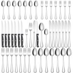 M�nag�re 48 pi�ces - acier inoxydable - comprend couteaux, fourchettes et cuill�res � steak - pour 7 ...