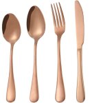 Menagere en acier inoxydable 4 pieces - rose gold