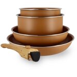 Batterie de cuisine 5 pi�ces en aluminium recycl�, colorama