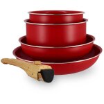 Batterie de cuisine 5 pi�ces en aluminium recycl�, colorama