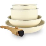 Batterie de cuisine 5 pi�ces en aluminium recycl�, colorama