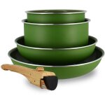 Batterie de cuisine 5 pi�ces en aluminium recycl�, colorama