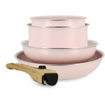 Batterie de cuisine 5 pi�ces en aluminium recycl�, colorama