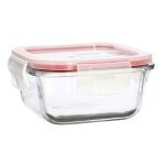 Boîte hermétique carré en verre 310ml, clémentine Boîte hermétique carré en verre 310ml, clémentine