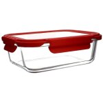 Boîte hermétique rectangle en verre 630ml, cristal Boîte hermétique rectangle en verre 630ml, cristal