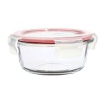 Bote hermtique ronde en verre 370ml, clmentine