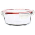Boîte hermétique ronde en verre 640 ml, clémentine Boîte hermétique ronde en verre 640 ml, clémentine