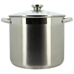 Marmite avec couvercle menastyl 4615455 - en acier inoxydable - 9 litres - tous feux dont induction